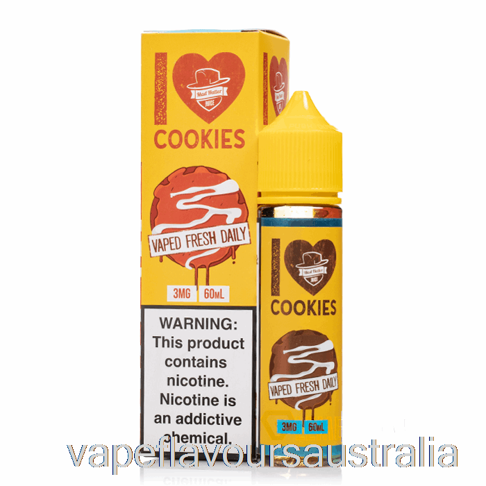 Vape Nicotine Australia I Love Cookies - Mad Hatter Juice - 60mL 0mg